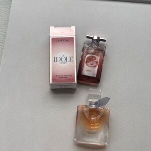 Lancôme perfume travel size samples (2 bottles )